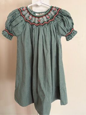 Rosalina Collection Smocked Holiday Bishop Dress